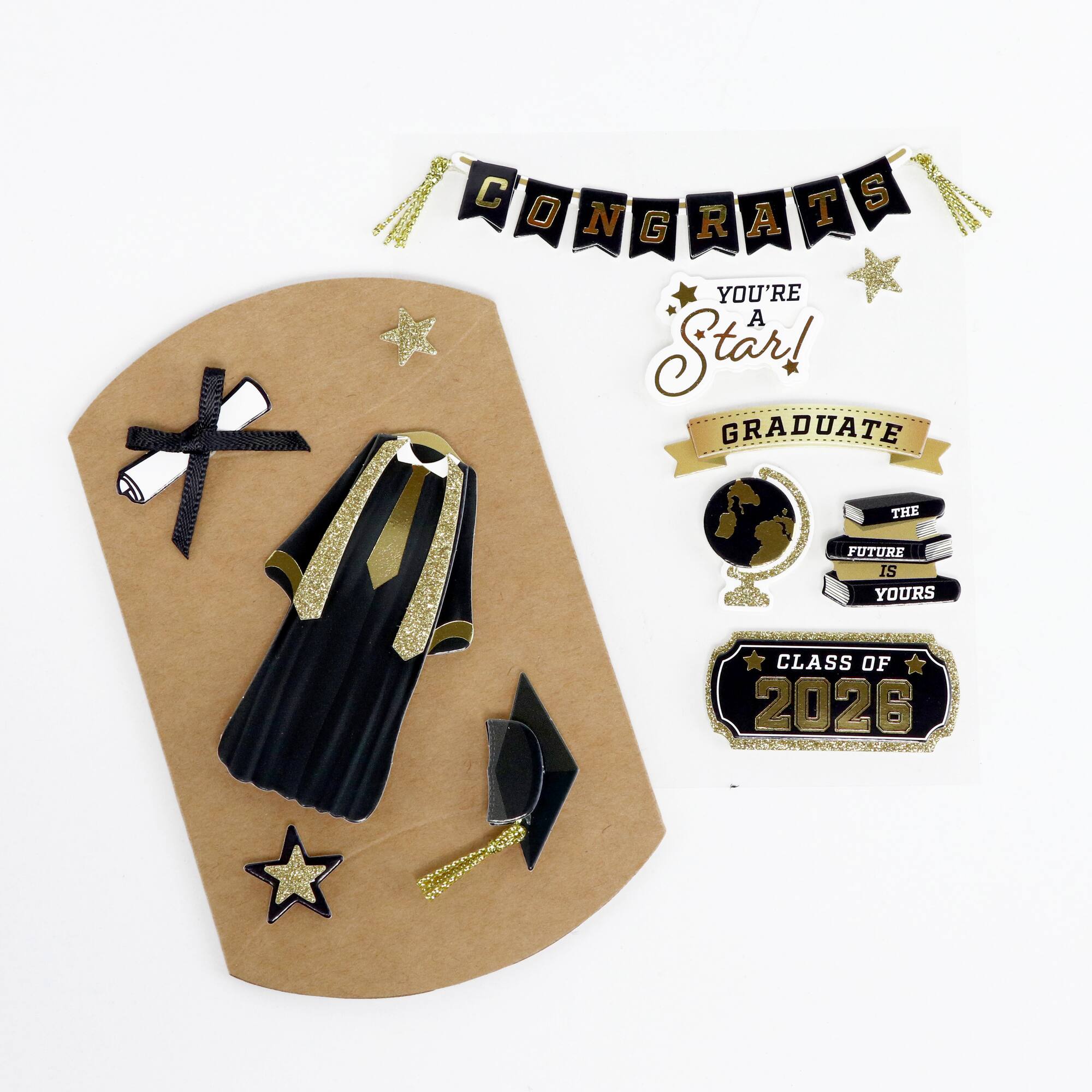 Graduation Gown Dimensional Stickers by Recollections™